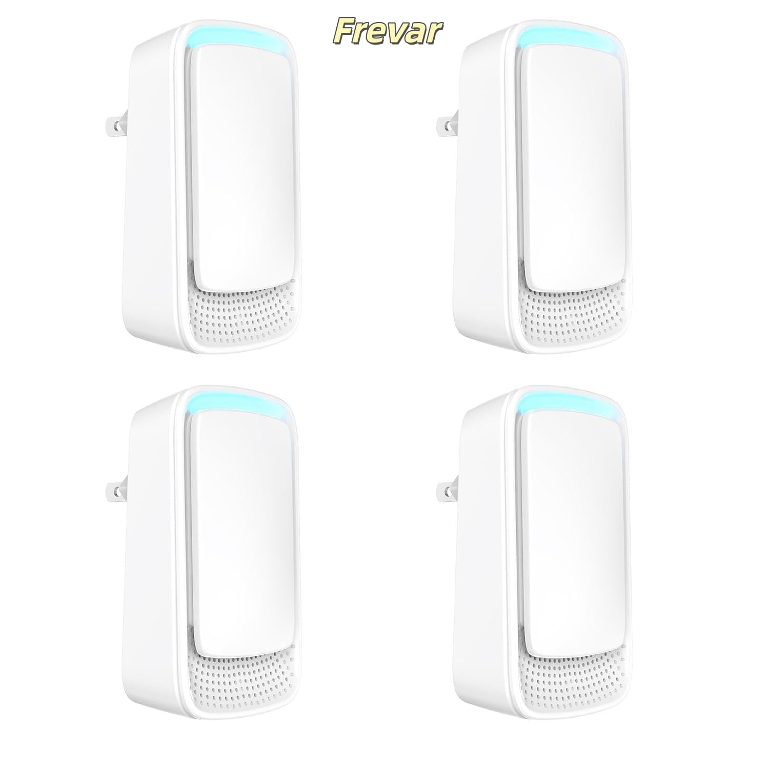 4 Pack Plug In Air Ionizers - Negative Ion Technology Air Purifier - Quiet Operation Air Freshener for Home, Bedroom, Office, Garage Room - Portable Air Purifiers Odor,Pets Smell - Air Cleaner White