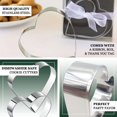 thumbnail image 4 of Efavormart 2 Pcs Heart Shaped Stainless Steel Cookie Cutter Wedding Favor Set with Clear Gift Box, 4 of 8