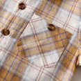 thumbnail image 6 of Gubotare Boy Shirt Boy Flannel Shirt Toddler Plaid Shirt Long Sleeve Button Down Lapel Jacket Tops Fall Clothes 5T 6T, 6 of 9
