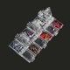 thumbnail image 2 of 12 Grids Nail Art Storage Organiser Clear Nail Art Rhinestone Beads Container Empty Medicine Capsules Pill Compartments (Transparent), 2 of 3