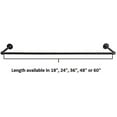 thumbnail image 4 of Ironwerks Designs Closet Rod Ceiling or Wall Mount Clothing Rack, Industrial Pipe Garment Rack, Home Decor or Retail Display 18" x 12", 4 of 7