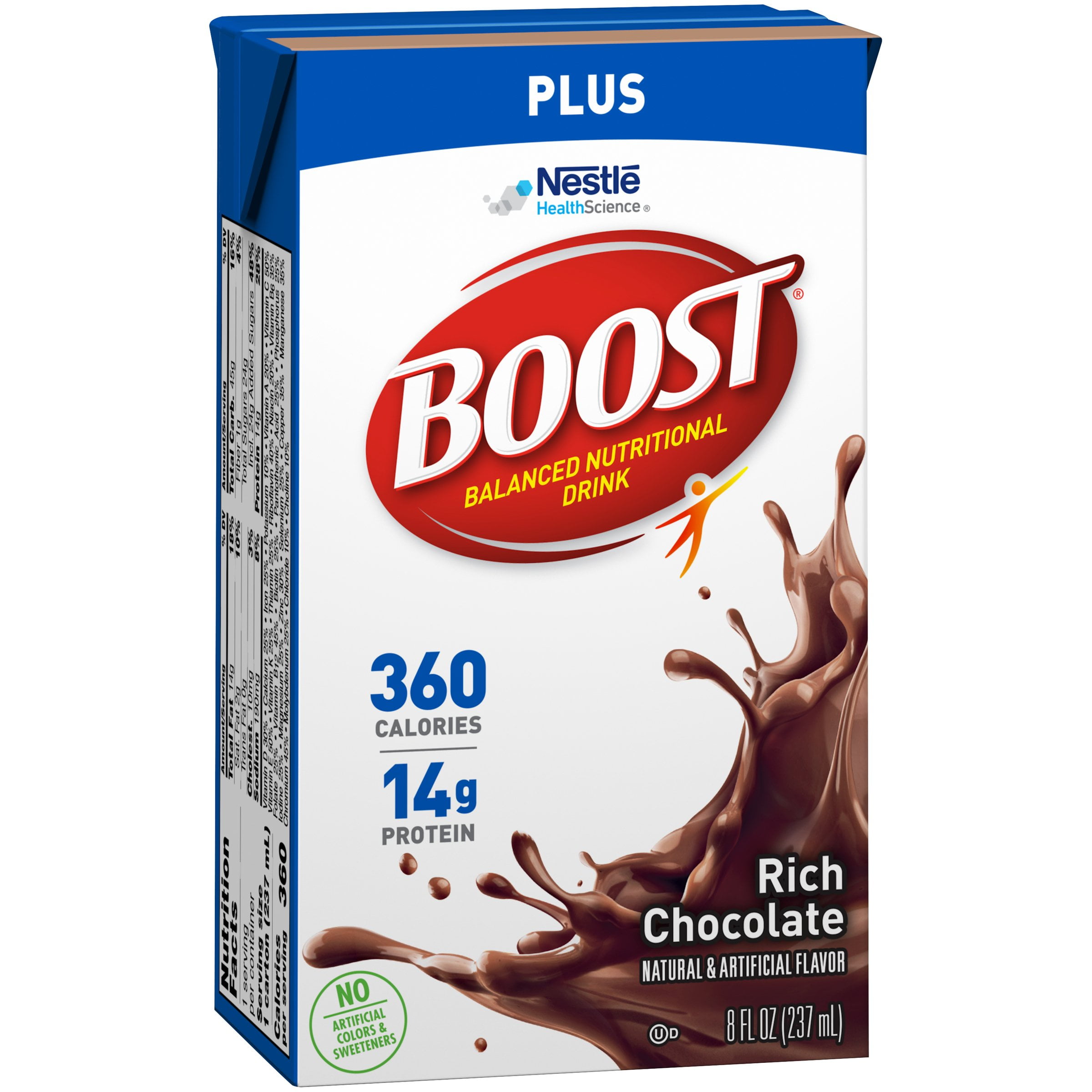 Boost Plus Oral Supplement Chocolate 8 Oz Carton 27 Ct Walmart 