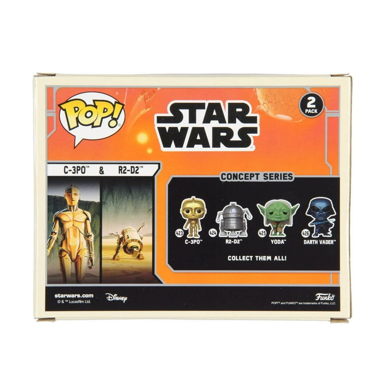 Funko POP! Star Wars C-3PO and R2-D2 Concept Series 2 Pack