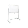thumbnail image 2 of Excello Global Products Grand Tableau Blanc 48"x32 Pouces sur Roulettes : 1 Tableau Effaçable à Sec Magnétique Réversible avec Support Roulant, 4 Marqueurs Effaçables à Sec, 1 Gomme, 4 Aimants, 1 Plateau pour Marqueurs - EGP-HD-0066, 2 of 7