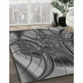 thumbnail image 3 of Ahgly Company Machine Washable Indoor Square Transitional Gunmetal Gray Area Rugs, 8' Square, 3 of 7