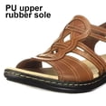 thumbnail image 3 of Sandalias Cuña Baja Planas Ahuecadas Punta Abierta Cómoda para Mujer, 3 of 8