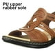 thumbnail image 3 of Sandalias Cuña Baja Planas Ahuecadas Punta Abierta Cómoda para Mujer, 3 of 8