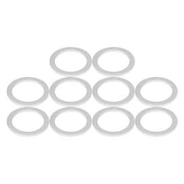 10pcs Durable M18 Silver Tone Oil Drain Plug Gaskets Replacement for Volvo 977751