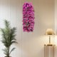 thumbnail image 5 of Guirnalda de pared colgante de flores violetas artificiales para bodas, decoración del hogar y eventos, ramos reutilizables de seda de orquídeas y glicinas, 5 of 6