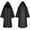 Black, variant on Odeerbi Kids Boys Girls Halloween Cape Cloak Solid Color Long Hooded Witch Robe for Party Dress Up