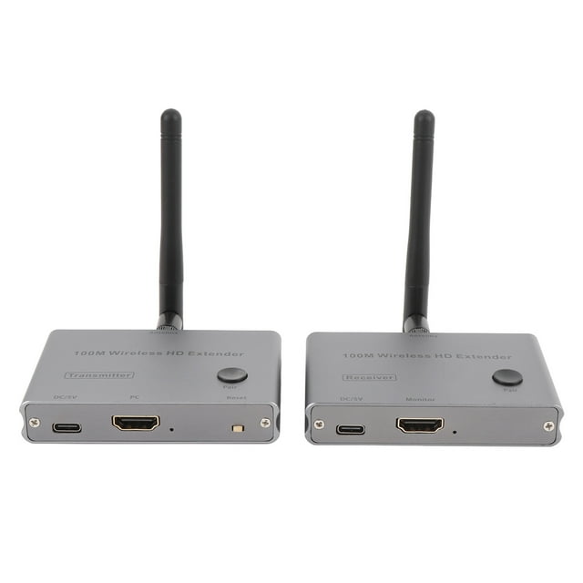 Receptor De Video Con Interfaz Multimedia HD, Resistente Plug And Play Conexión Conveniente Transmisor De Interfaz Multimedia HD Inalámbrico De Doble Banda Para Conferencias