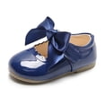 thumbnail image 5 of SERTG Girls Mary Jane Shoes with Scalloped Big Bow Soft Non Slip Patent Leather Dress Shoes for Daily and formal Occasions(1.4-1.7 Years), 5 of 5