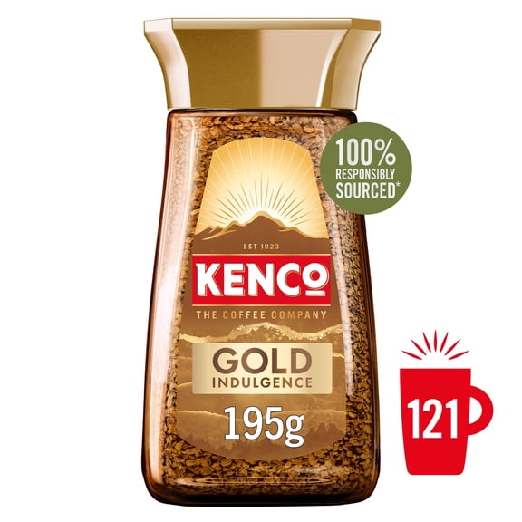 Kenco Gold Indulgence Instant Coffee 195G, Imported from Britain
