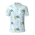 thumbnail image 2 of Daiia Cartoon Turtle Pattern Men’s Polo Shirts,Solid Deck Shirt,Classic Fit, Breathable Cotton Polo for Casual and Sport Wear-4X-Large, 2 of 7