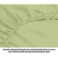 thumbnail image 3 of Fresh Home 1000 Thread Count Egyptian Quality Cotton Deep Pocket Dobby Stripe Sheet Set Sage - Full, 3 of 5