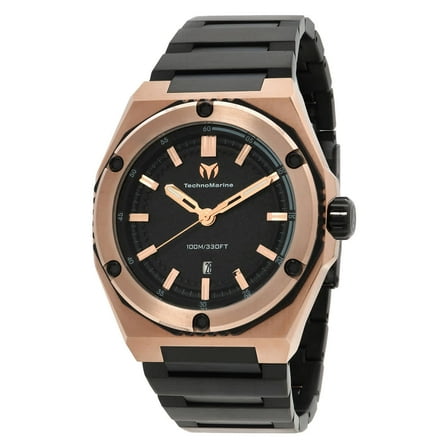 Technomarine Coral Quartz Black Dial Men's Watch TM-416063