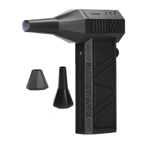 Djunllk Mini Turbo Snow Blower - Upgrade Cordless Leaf Blower Lightweight Handheld Battery Powered Snow Blower for Snow, Leaves, Dust Removal, Brushless Motor, 2 x 4000mAh Battery