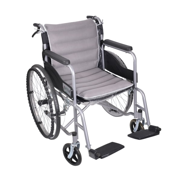 Wheelchair Seat and Back Cushion Set, Breathable Mesh, Non-Slip Base