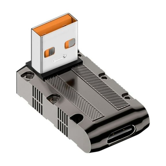 90 Degree USB to USB C Adapter 10Gbps USB C Female to USB Male Adapter
