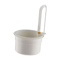 thumbnail image 3 of Cesta de drenaje colgante para fregadero de cocina, colador de alimentos, tapa inferior con botón pulsador, Blanco, 3 of 9