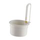 thumbnail image 3 of Cesta de drenaje colgante para fregadero de cocina, filtro pequeño, fácil de limpiar, soporte para restos de comida. Blanco, 3 of 9