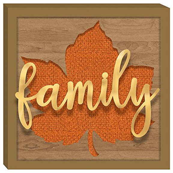 12" x 12" Family Leaf Sign