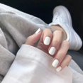 thumbnail image 1 of LLC Pure Color Square False Nails - 72 Pieces, Short Length, White - for Wedding Party, Women & Girls, 1 of 4