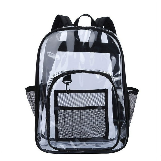 Mochila transparente Mochilas transparentes resistentes con asa ensanchada Bolsas de libros transparentes de PVC grueso para la escuela y el trabajo