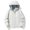 White, variant on SEMPAI Water Resistant Jacket Women Women's Waterproof Jacket Hooded Casual Long Sleeve Coat with Pocket Loose Zipper Mountaineering Suit Black L