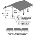 ShelterLogic Portable Quick Clamp Canopy, Tilt Mount, Expandable to 10 ...