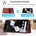 thumbnail image 5 of Phone Case for Google Pixel 7 Pro 5G Wallet Cover with Tempered Glass Screen Protector and Slim Credit Card Holder Stand Magnetic PU Leather Cell Accessories Pixel7Pro Pixel7 XL Seven 7Pro 6.7 Men Red, 5 of 13