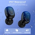thumbnail image 5 of Wireless Earbuds for iPhone Android,Bluetooth 5.2 Headphones 120Hrs Playtime Waterproof IPX7 In-Ear Stereo Earphones Headset Noise Cancelling True Wireless Earbuds with Ear Hooks&Charging Case,Blue, 5 of 8