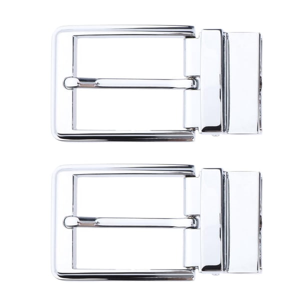 2 Piezas De Hebillas De Pasador Para Hombre, Hebilla De Cinturón De Un Diente, Artesanía Artística, Cinturón De Jeans, Decoración BLESIY Hebilla de cinturón reversible para hombre