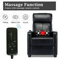 thumbnail image 5 of Bonzy Home Theater Recliner with Massage for Living Room, Breathable leather,Black, 5 of 11