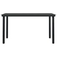 thumbnail image 6 of Bowery Hill PE Rattan and Powder-Coated Steel Standard Dining Set in Oak/Black, 6 of 10