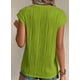 thumbnail image 2 of Camiseta PRETTYGARDEN Verde Militar Manga Corta para Primavera-Verano 2025, 2 of 9