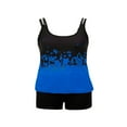 thumbnail image 4 of Plus Size Swimsuits for Women Two Piece Tankini Top Boyshort Bathing Suits Tummy Control Swimwear, 4 of 6