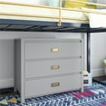 thumbnail image 2 of Max & Finn Haven 3-Drawer Kids' Dresser, Dove Gray, 2 of 13
