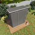 thumbnail image 2 of 5' x 3' Storage Shed, ENYOPRO Galvanized Metal Storage Shed with Lockable Door for Garden Backyard Patio Lawn, Weather Resistant and Waterproof, Gray, 2 of 6