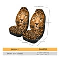 thumbnail image 5 of Xoenoiee Leopard Print Car Seat Cover Auto Decorative Accessories, Breathable Comfort Car Front Seat Cover Lightweight Auto Seat Cover, Easy to Install, 5 of 6