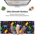 thumbnail image 4 of Colorful Cats and Butterflies Desk Mat,Large Watercolor Kittens Butterfly Gaming Keyboard Mouse Pad,Non-Slip Rubber Base Desk Pad Thick Stitched Edges Waterproof Mousepad Mouse Mat 31.5"x11.8", 4 of 5