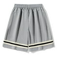 thumbnail image 4 of Erwazi Men's Sweat Shorts Drawstring Waist Summer Casual Relaxed Fit Joggers Sports SweatShorts with Zip Pockets, 4 of 4