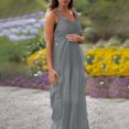 thumbnail image 6 of GZWYHT Rompers for Women Overalls for Women Overalls For Women Casual Solid Color Sleeveless Suspender Jumpsuits V Neck Loose Trendy Rompers Lounge Sets for Women Casual Jumpsuits for Women Grey M, 6 of 6