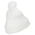 thumbnail image 4 of California Embroidered Pom Cuff Beanie - White OSFM, 4 of 5