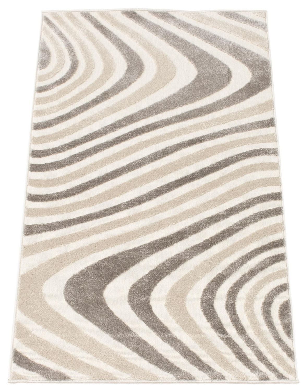 ECARPET Modern Area Rug for Dining Room, Living Room, Bedroom or Den Zuma Ivory