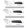 thumbnail image 5 of Ceramic Knives Sharp 5-inch Utility Kitchen Knife 4-inch and 3-inch Fruit Paring Knife for Cutting Boneless Meats, Sashimi, Fruits and Vegetables, 5 of 7