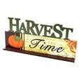 thumbnail image 1 of Wooden Happy Bumper Festival Table Decorations, Orange Maple Leaf Cushaw Scarecrow Table Decorations Sign Fall Party Decorations, 1 of 2