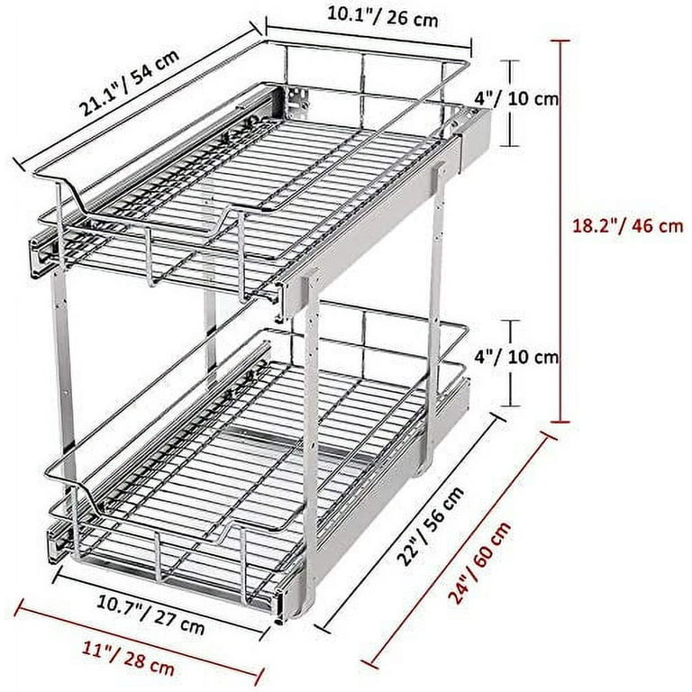 Chrome Wire Pullout Shelves