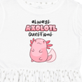 thumbnail image 4 of Inktastic Always Axolotl Questions Cute Curious Axolotl Girls Toddler Dress, 4 of 5