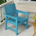 thumbnail image 2 of Patio Chair Garden Chairs, All-Weather Outdoor Dining Chair with 400lbs Capacity, Blue, 2 of 7